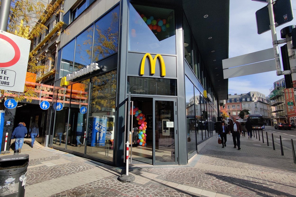After Place d'Armes and Kinepolis Kirchberg, McDonald's now has a third restaurant in the capital. (Photo: Christophe Lemaire/Maison Moderne)