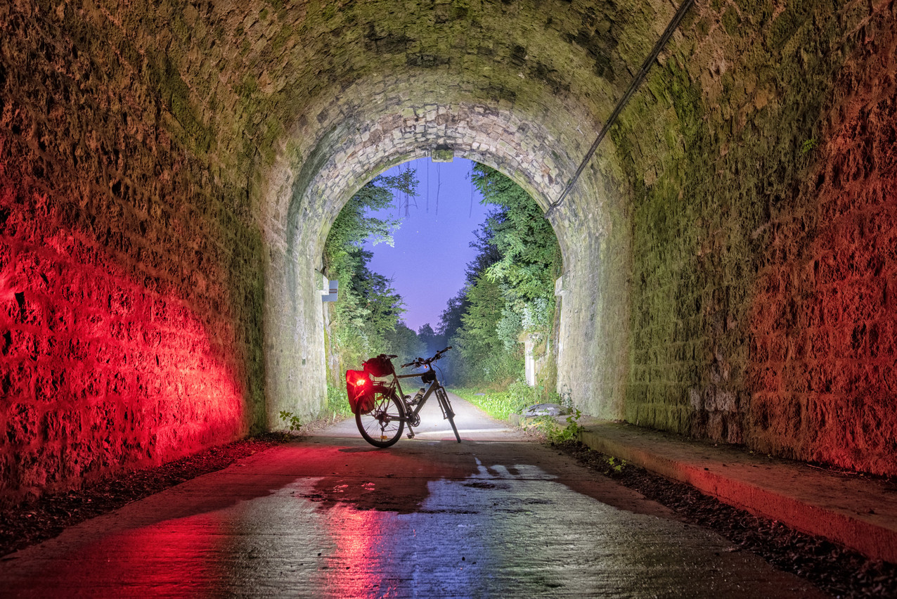 After the village of Eischen, you’ll cross the longest cycling tunnel in the country which won’t keep you indifferent, says Schmurr Tristan Schmurr