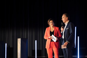 Nathalie Reuter et Hugues Delcourt (Kneip) ((Photo: Jan Hanrion & Patricia Pitsch / Maison Moderne))