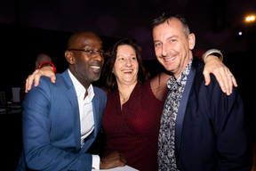 Nicholas Carter, Mary Carey (PWC) et Jim Kent (Radio 100,7) ((Photo: Patricia Pitsch/Maison Moderne))