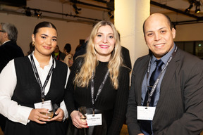 Assia Bey, Emilie Bras Da Costa (Rockids) and Anouar Jallouz (Efficy) at the first edition of the Brand Manager of the Year competition, which took place on 18 January 2024. Photo: Eva Krins / Maison Moderne