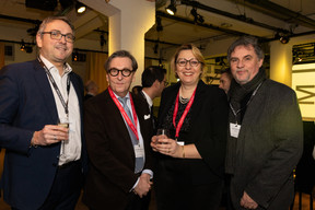 Stéphane Pesch (LPEA), Michel Grevesse-Sovet (Paperjam+Delano Business Club), Florence Christmann (Maison Moderne) and Jean-Paul Reuland (Binsfeld) at the first edition of the Brand Manager of the Year competition, which took place on 18 January 2024. Photo: Eva Krins / Maison Moderne