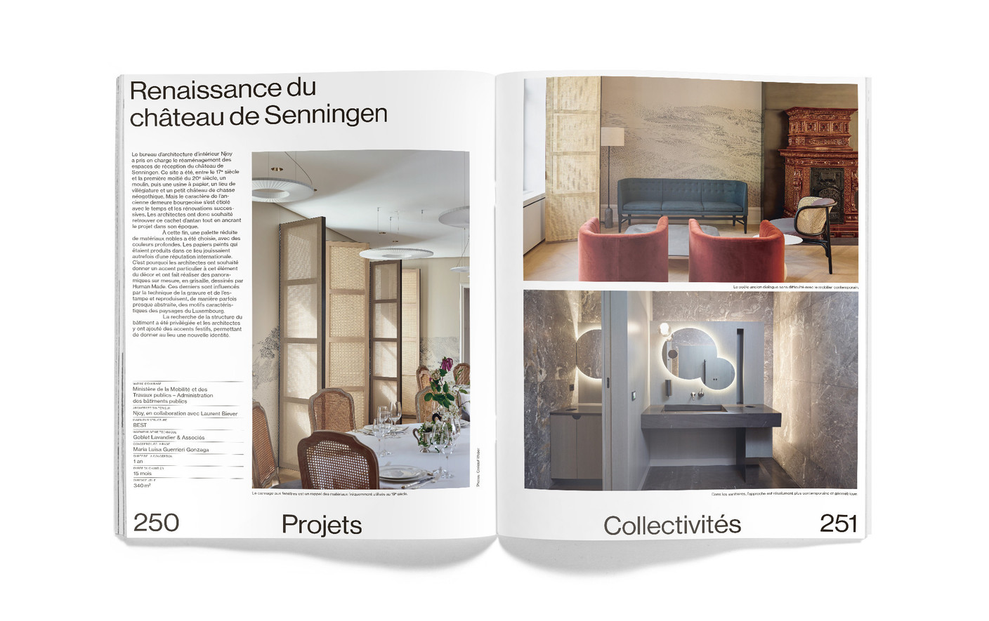 Vue des pages intérieures du magazine. (Photo: Maison Moderne)