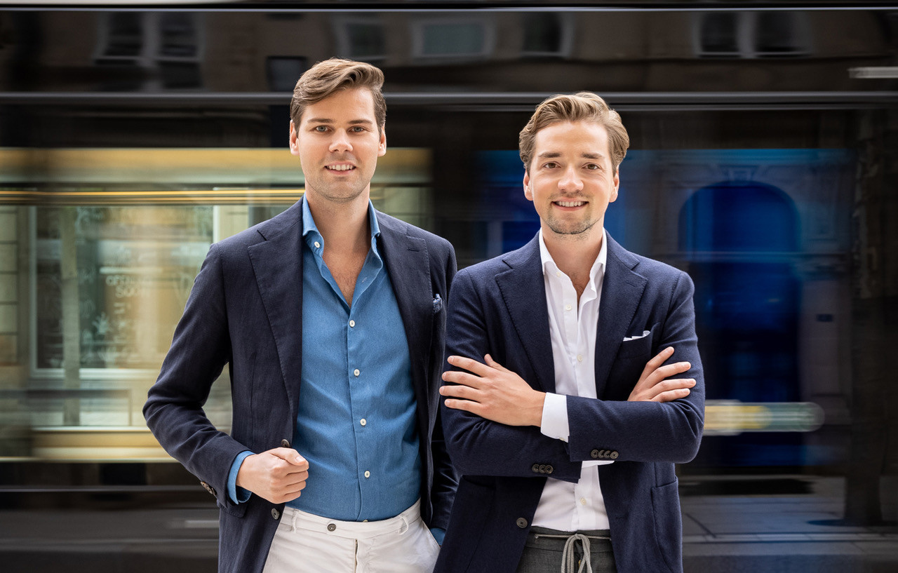 Laurens Krekels and Bram ter Harmsel want to complete the range of suits in Luxembourg. (Photo: Les Hommes d'Amsterdam)