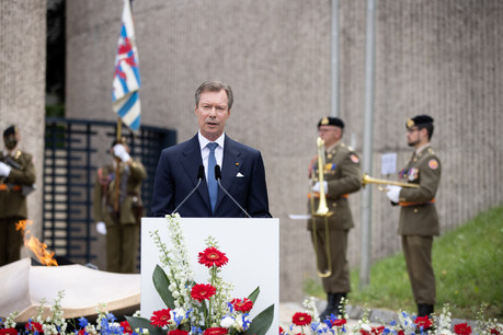 Le Grand-Duc a prononcé son discours de la Fête nationale devant le Kanounenhiwwel. (Photo: SIP/Sophie Margue)