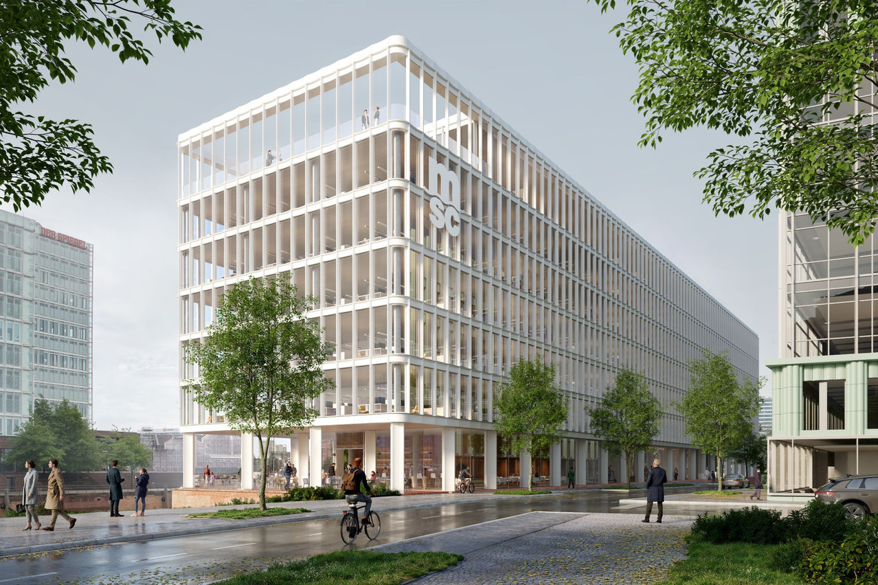 The future headquarters of MSC in Hamburg will be designed by Metaform Architects with Wandel Lorch Götze Wach (WLGW). Illustration: Bloomimages