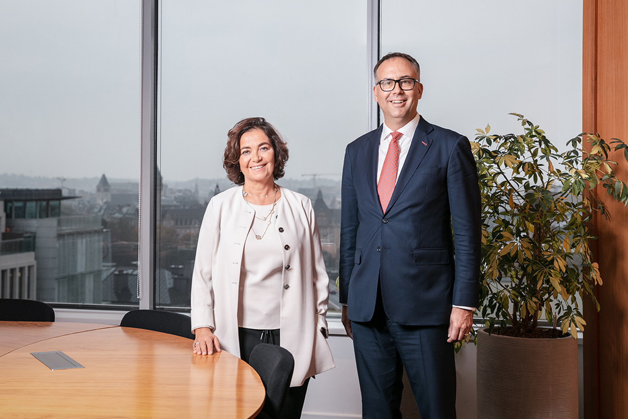 Antonella Michelino, CEO de Midas Wealth Management, et Nicolas Wyss, Membre du Comité de Direction de Les Fils Dreyfus & Cie SA, Banquiers. Maison Moderne