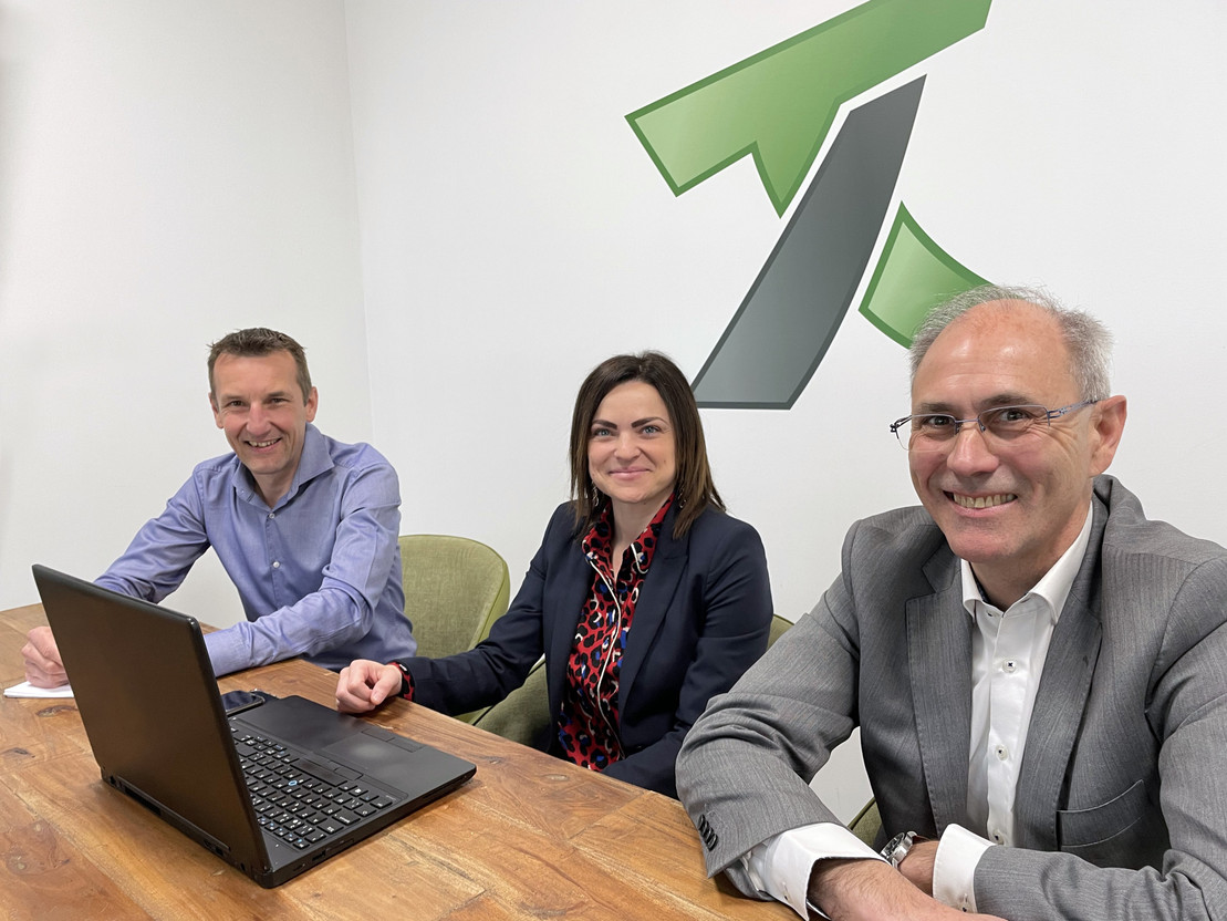 David BAVAY, EU Institutions Director de Rime-IT, Nathalie SOUTY, Branch Director de Rime-IT et Alain WATTIER, General Manager de NSI Crédit photos Rime-IT