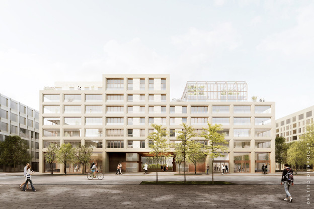C’est le bureau parisien Petitdidierprioux qui a la mission architecturale de ce projet «Millenium» développé à Belval par Tralux Immobilier. (Illustrations: Petitdidierprioux/Ponnie images)