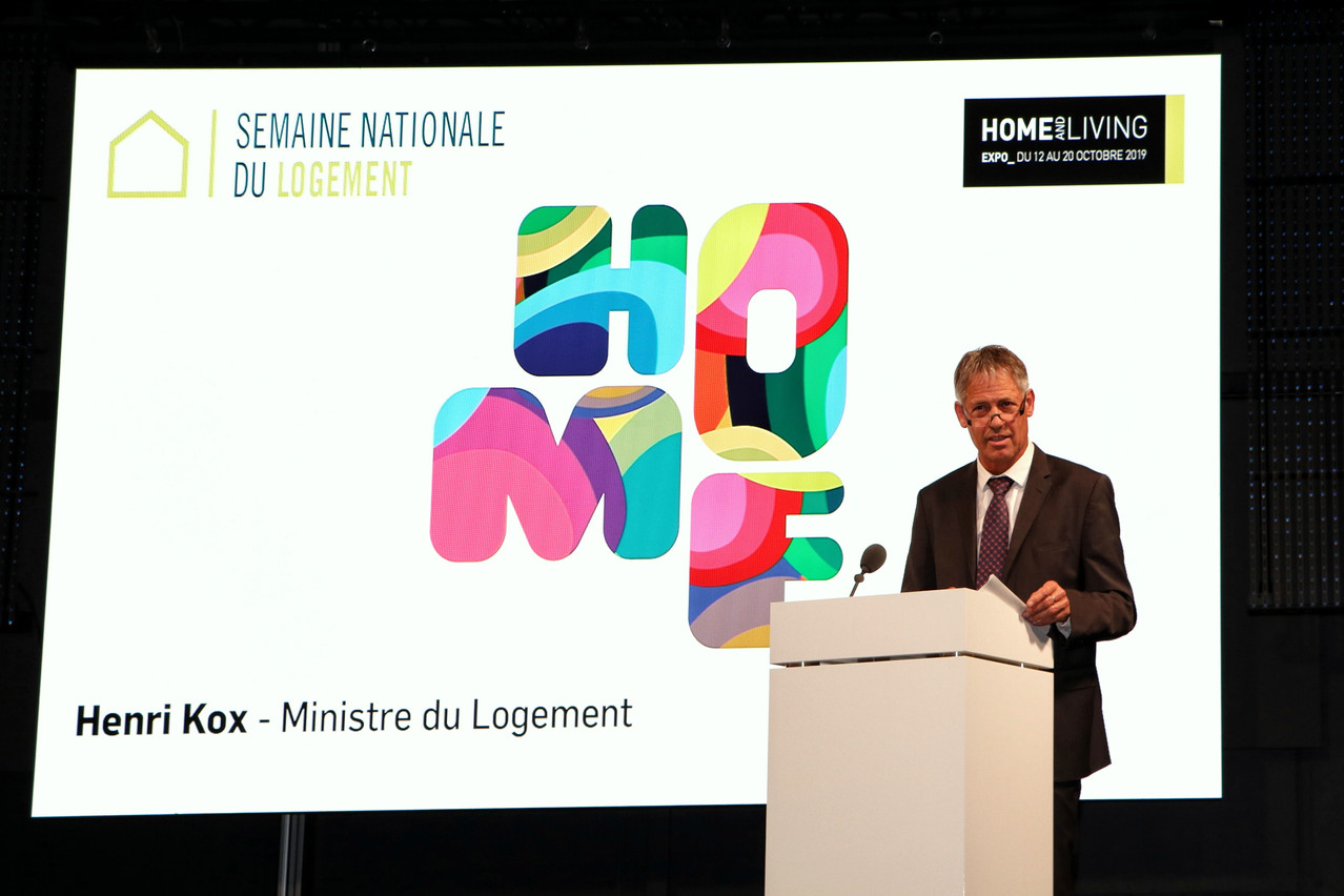 Henri Kox, nouveau ministre du Logement, a prononcé son premier discours officiel samedi matin. (Photo: Ministère du Logement)