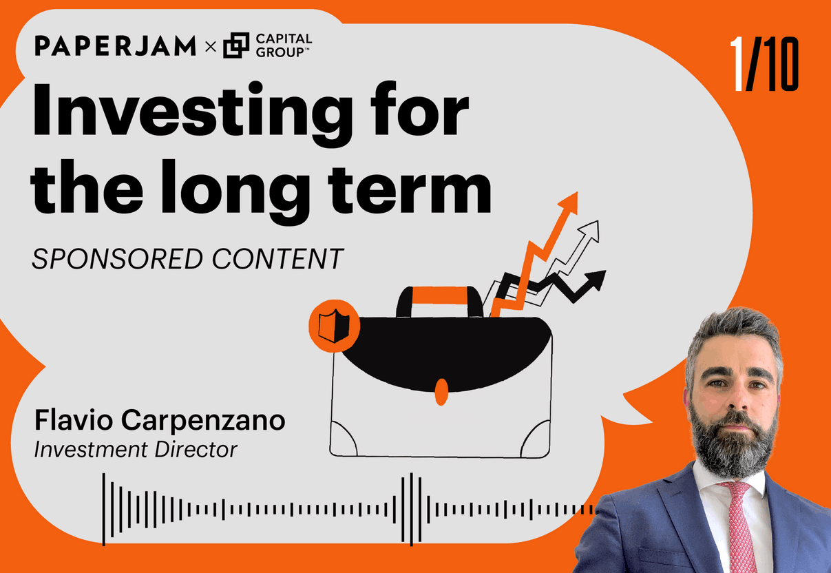 Flavio Carpenzano, Investment Director chez Capital Group. (Crédit photo: Capital Group; Montage & illustration: Maison Moderne)