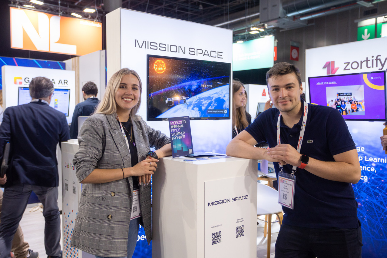 Ksenia Moskalenko and Artem Axelrod are the co-founders of space weather startup Mission Space. Mission Space