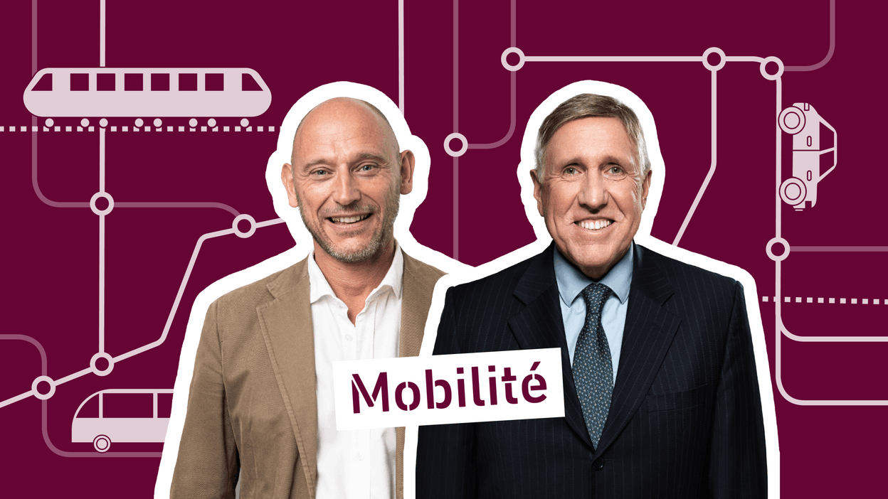 Vincent Bechet, Partner & Président Exécutif d’INOWAI, et François Bausch, ministre de la Mobilité au Luxembourg. Montage: Maison Moderne