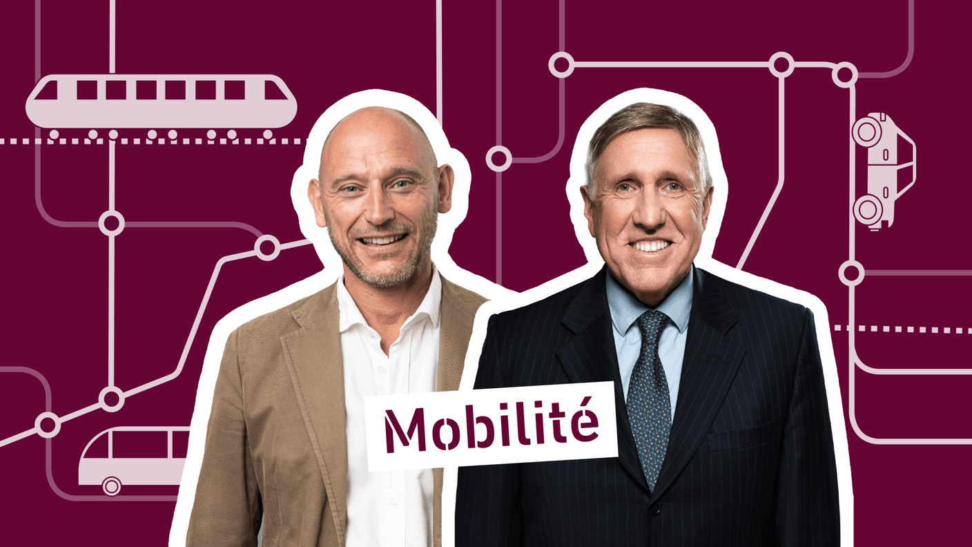 Vincent Bechet, Partner & Président Exécutif d’INOWAI, et François Bausch, ministre de la Mobilité au Luxembourg. Montage: Maison Moderne