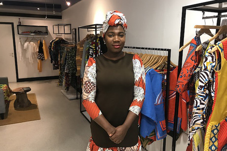 Élodie Dja propose ses propres créations à partir de tissus venus directement d’Afrique. (Photo: DR)