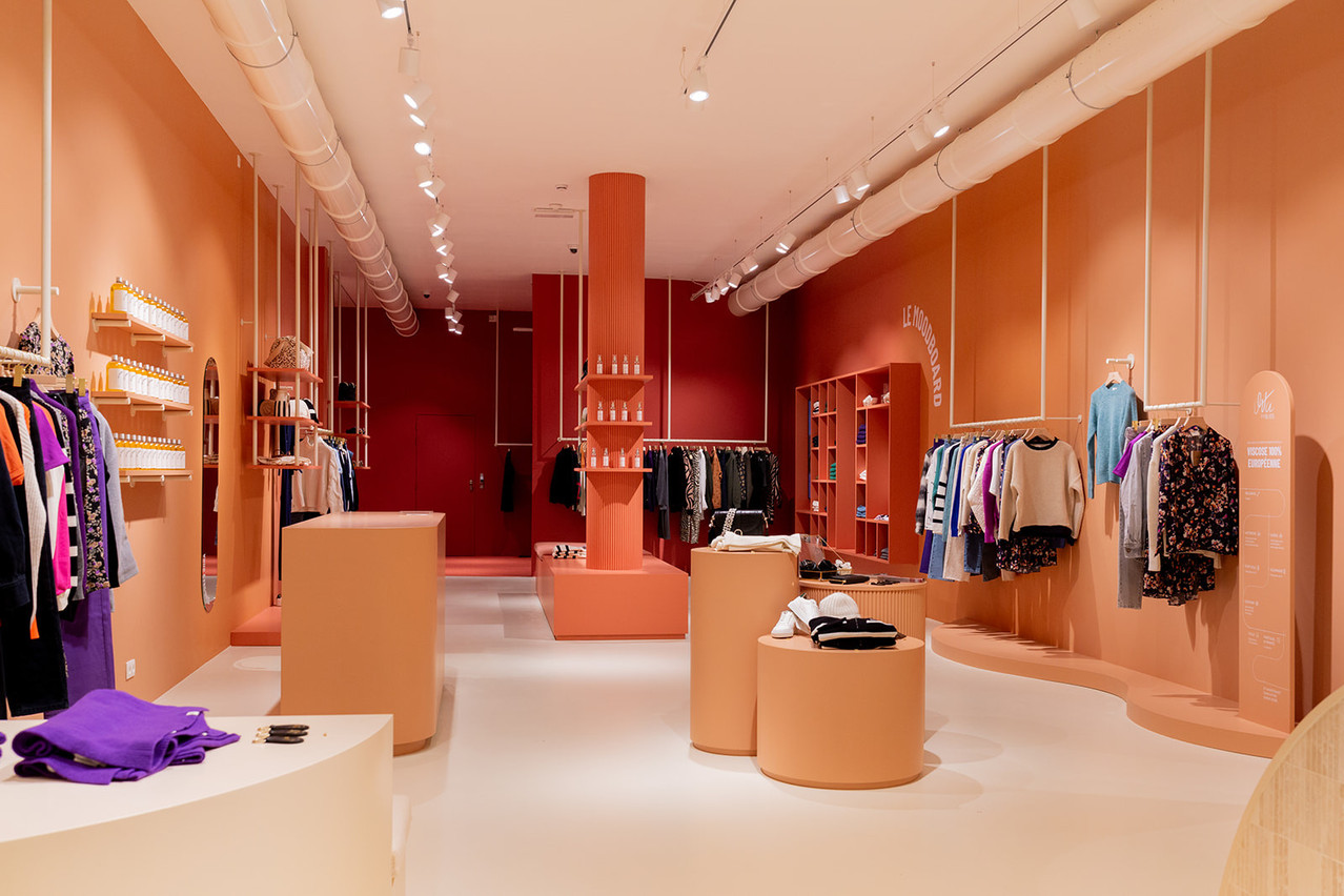 Orta écoule ses pièces de prêt-à-porter en ligne, mais aussi dans des boutiques éphémères comme celle de Luxembourg. La marque bruxelloise compte également un point de vente à Bruxelles (notre photo). (Photo: Atelier Preface)
