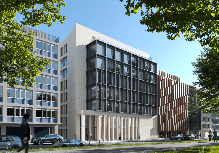 L’immeuble Prince est la nouvelle propriété de Monceau Assurances. (Illustration:  Banana Republic Office )