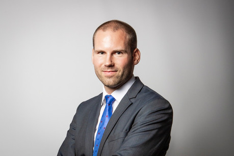 Alexandre Gauthy, macroéconomiste chez Degroof Petercam Luxembourg. (Photo: Patricia Pitsch/Maison Moderne)