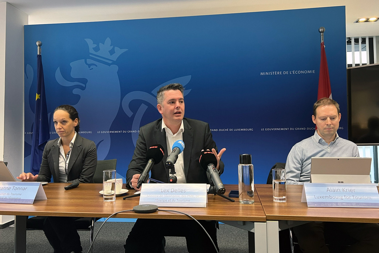 “The number of stays by residents in tourist accommodation has increased by 32% compared to 2019, underlining the growing interest in domestic tourism,” said minister Lex Delles (DP). Photo: Emilio Naud/Paperjam