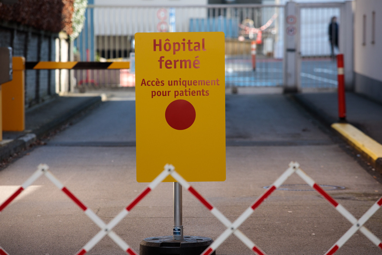 A hospital closed to outside visitors in March 2020 Library photo: Matic Zorman