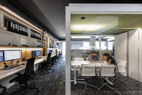 Les espaces de bureaux de Moreno Architecture visent le bien-être au bureau. (Photo: Christophe Bustin)