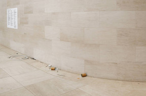 View of the exhibition “Jason Dodge. Tomorrow, I walked to a dark black star,” on display at Mudam. Photo: Aurélien Mole/Mudam Luxembourg