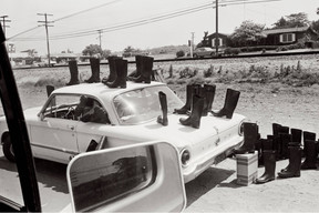 Eleanor Antin, "100 Boots" (1971-73). Photo: Mudam Luxembourg, courtesy of the artist and Richard Saltoun