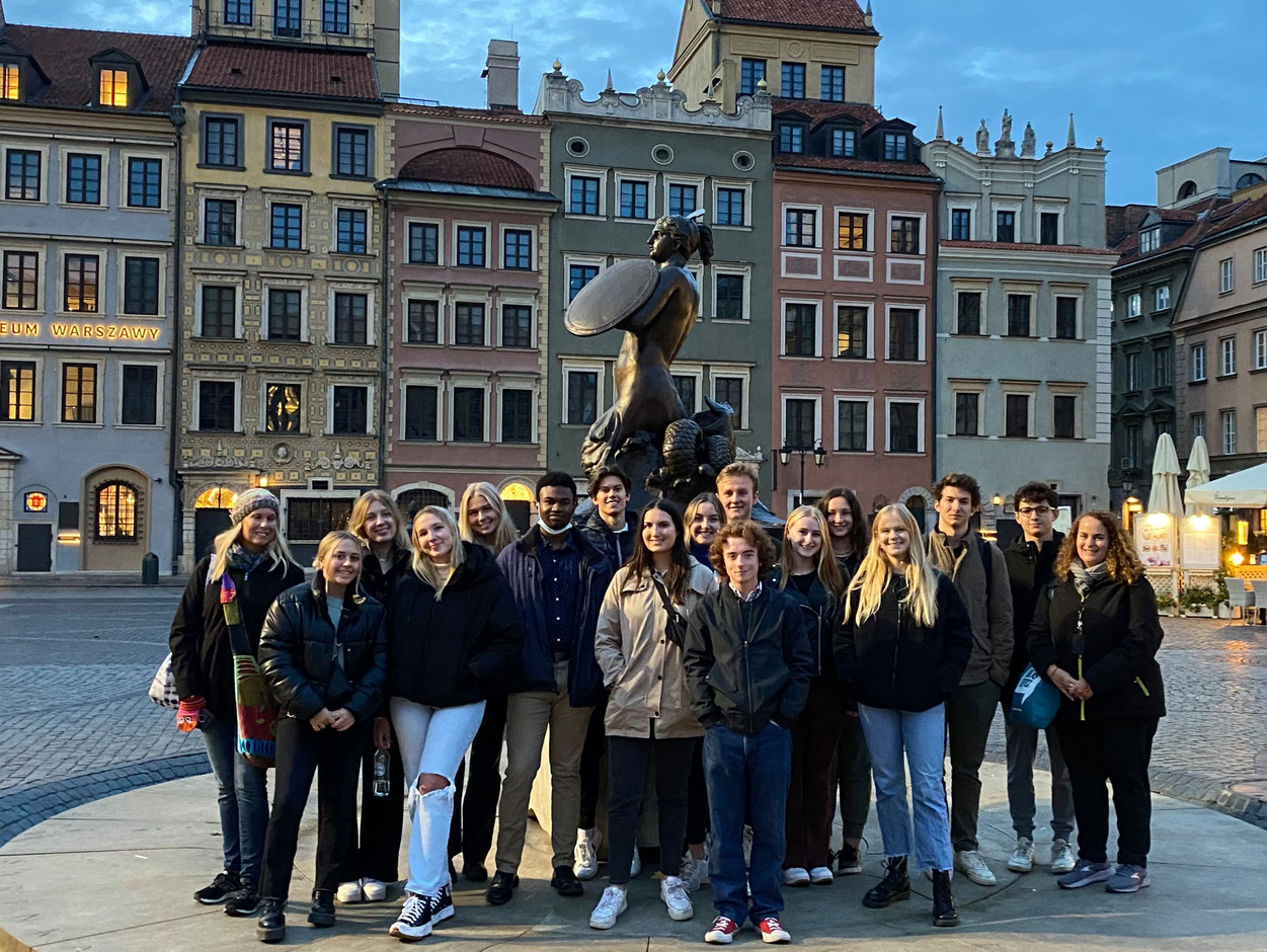 Students travelled to Warsaw as part of the Mudec curriculum. Mudec