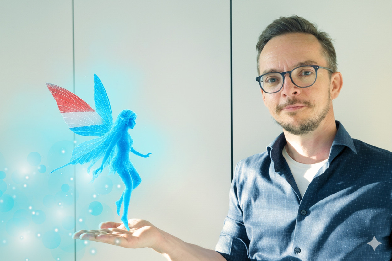 Claude Schlesser présente Pixie, la première IA RH Made in Luxembourg myHR – image genérée par IA