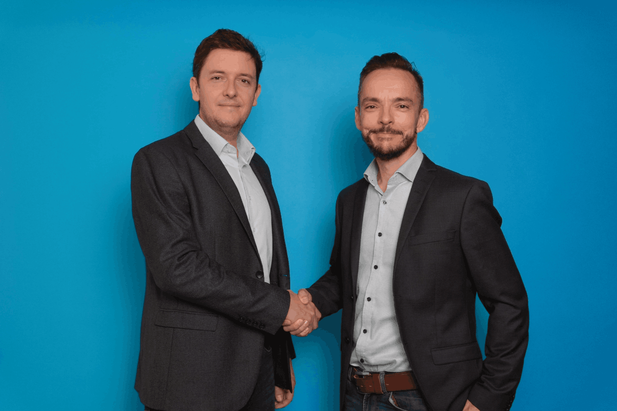 Mike Reiffers, CEO chez skeeled & Claude Schlesser, CEO chez myHR (Photo: skeeled)