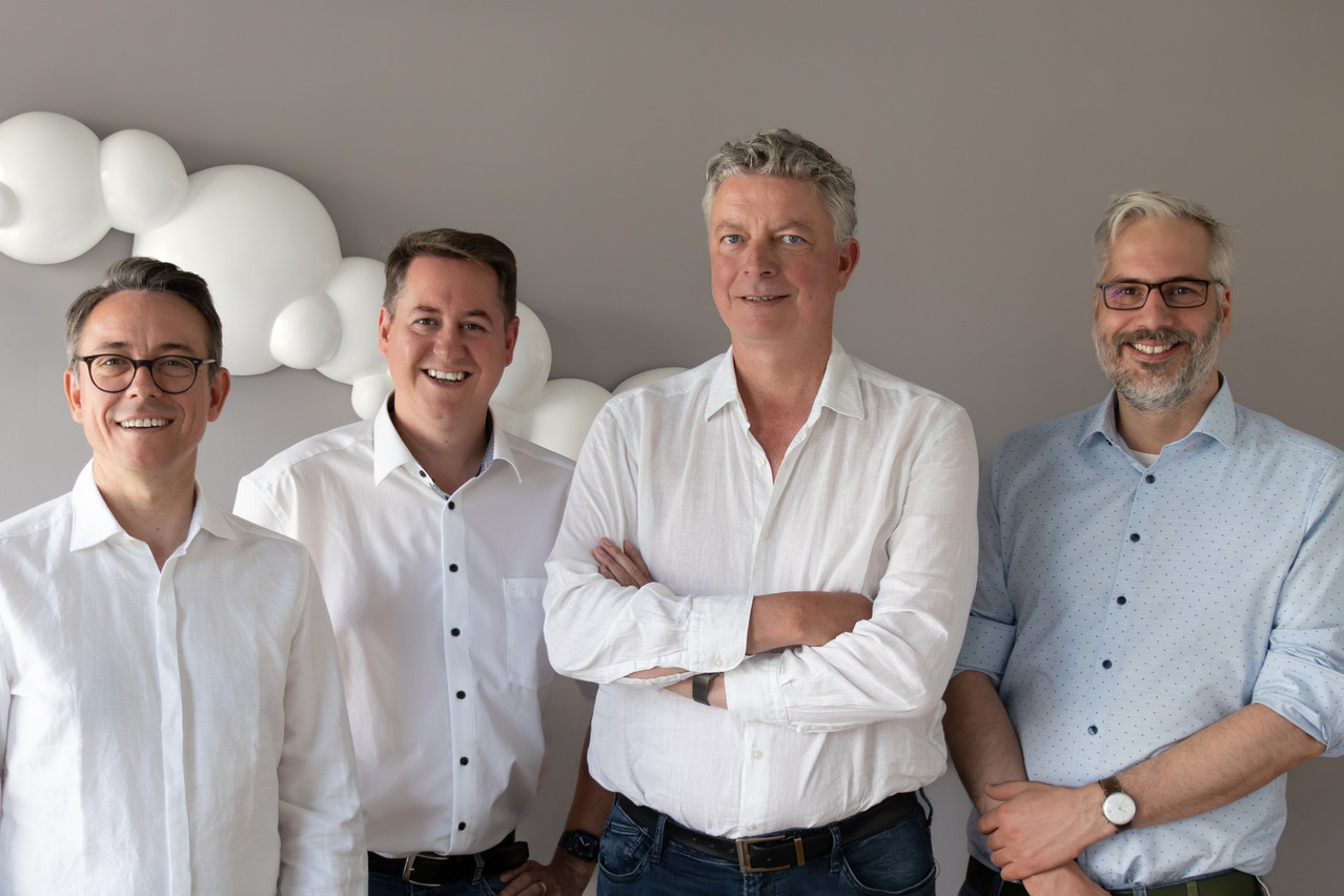 De gauche à droite: Ralf Junges, Denis Rosolen, Manuel Schumacher, André Agne (Photo: Schumacher Schmiz Architectes)