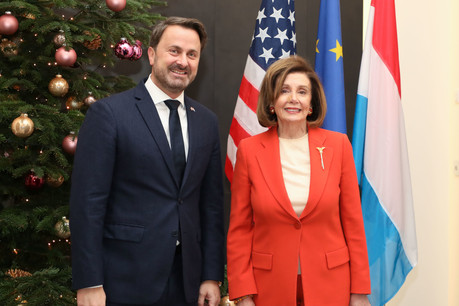 Le multilatéralisme a notamment été au cœur de la discussion entre Xavier Bettel et Nancy Pelosi. (Photo: Luc Deflorenne)