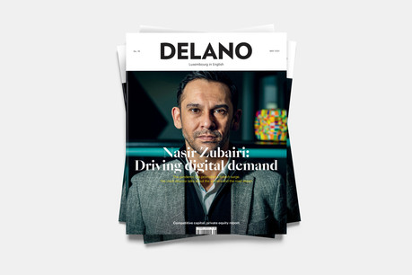 Nasir Zubairi en couverture du Delano de mai. (Illustration: Maison Moderne)
