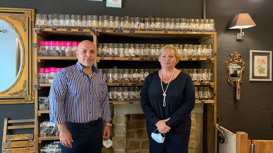 Nathalie Bonn has found in Mohammad Salman a valuable partner to develop her brand internationally (Photo: Paperjam)