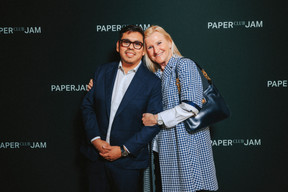 Pablo Moitzheim et Martine Moitzheim (Optique Moitzheim). Photo: Julian Pierrot/Paperjam