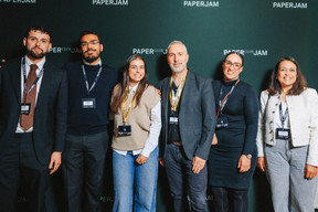 Benjamin Morette (TNP Luxembourg), Sitraka Forler (Post Telecom), Lea Brudermann, Stephane Allaume (Paperjam), Sabah Seguer et Carole Krauser Bourquin (Human Talent Luxembourg). Photo: Julian Pierrot/Paperjam