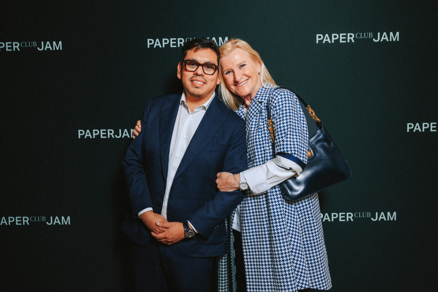 Pablo Moitzheim et Martine Moitzheim (Optique Moitzheim). Photo: Julian Pierrot/Paperjam