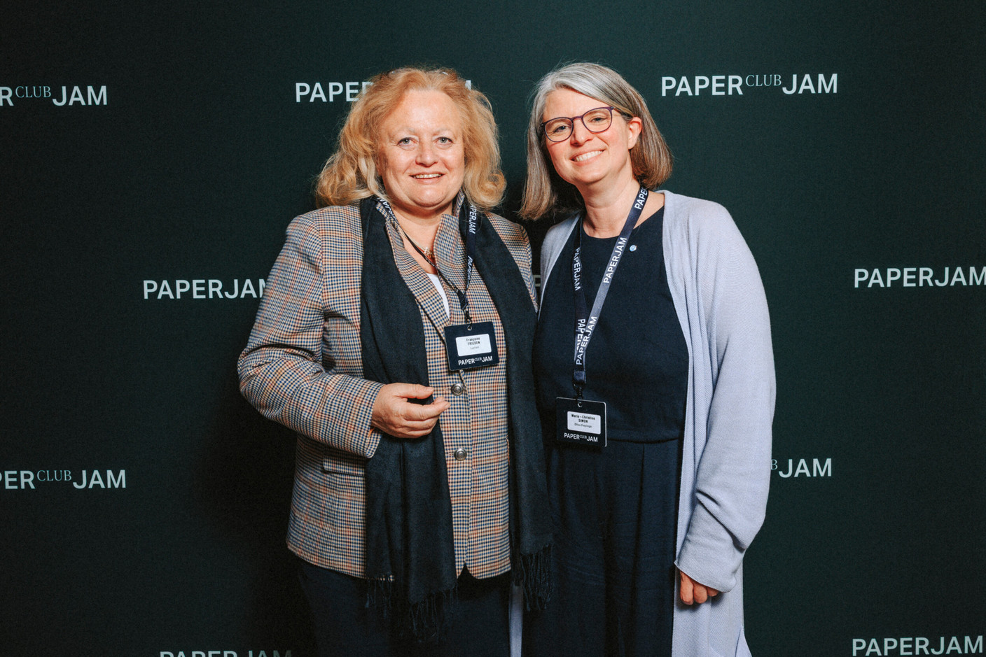 Françoise Frieden (Luxtram) et Marie-Christine Simon (Office Freylinger). Photo: Julian Pierrot/Paperjam