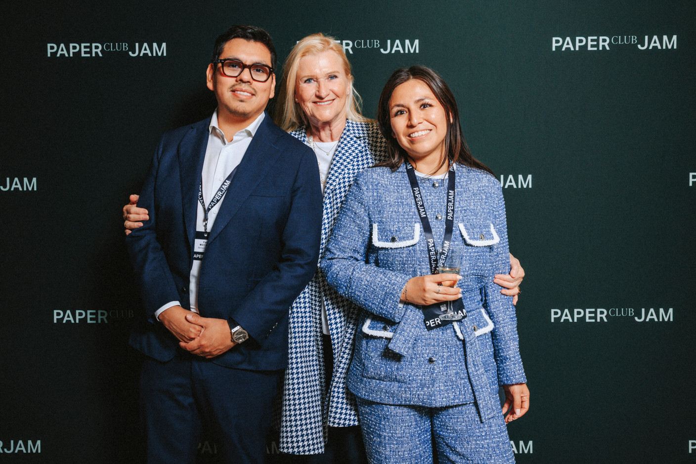 Pablo Moitzheim, Martine Moitzheim et Elena Moitzheim (Optique Moitzheim). Photo: Julian Pierrot/Paperjam