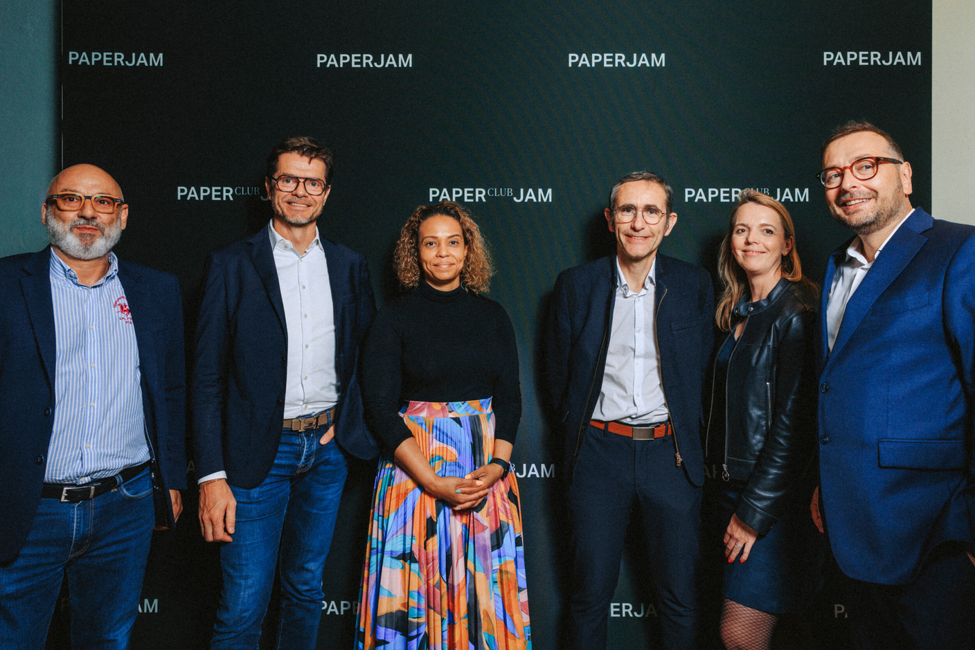 Jérome Bertolotti, Dominique Lyonnet, Aurore Henri (Steel Shed), Christophe Bolot (Comptoir general de Robinetterie), Nora Boissel et Vincent Lyonnet (Steel Shed). Photo: Julian Pierrot/Paperjam