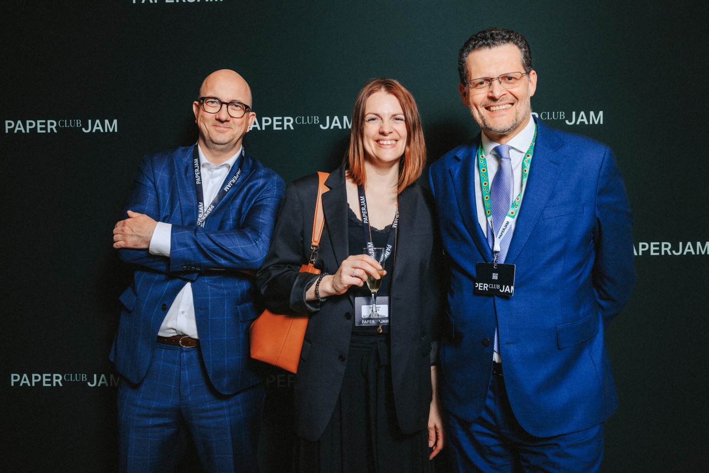 Marco Lippert, Stephanie Tosato (BIL) et Adel Nabhan (Paperjam Club). Photo: Julian Pierrot/Paperjam