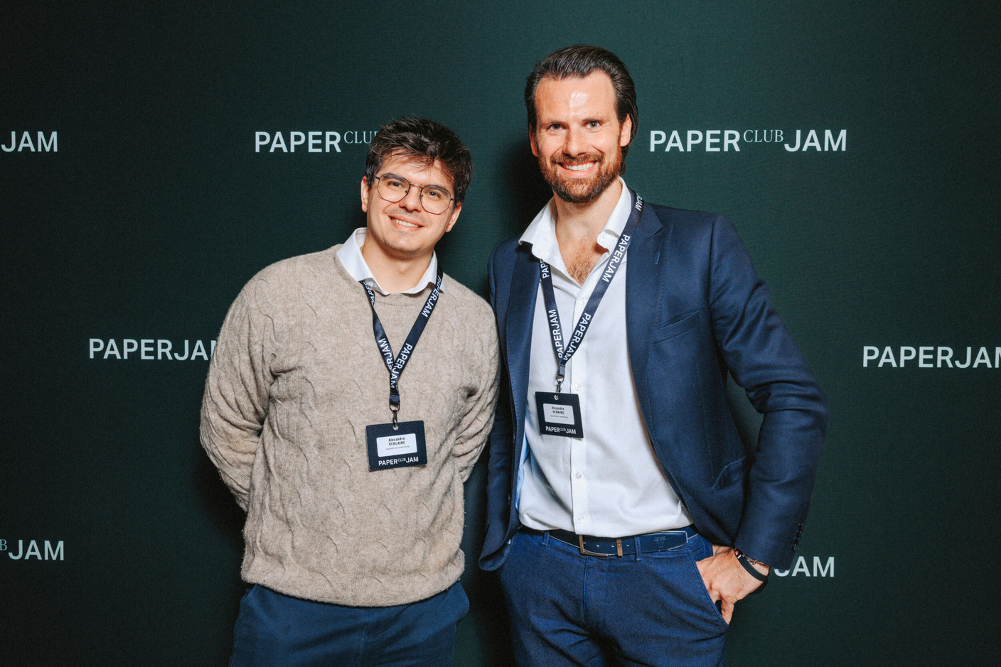 Alexandre Verlaine et Alexandre Henning (Squareflow Luxembourg). Photo: Julian Pierrot/Paperjam