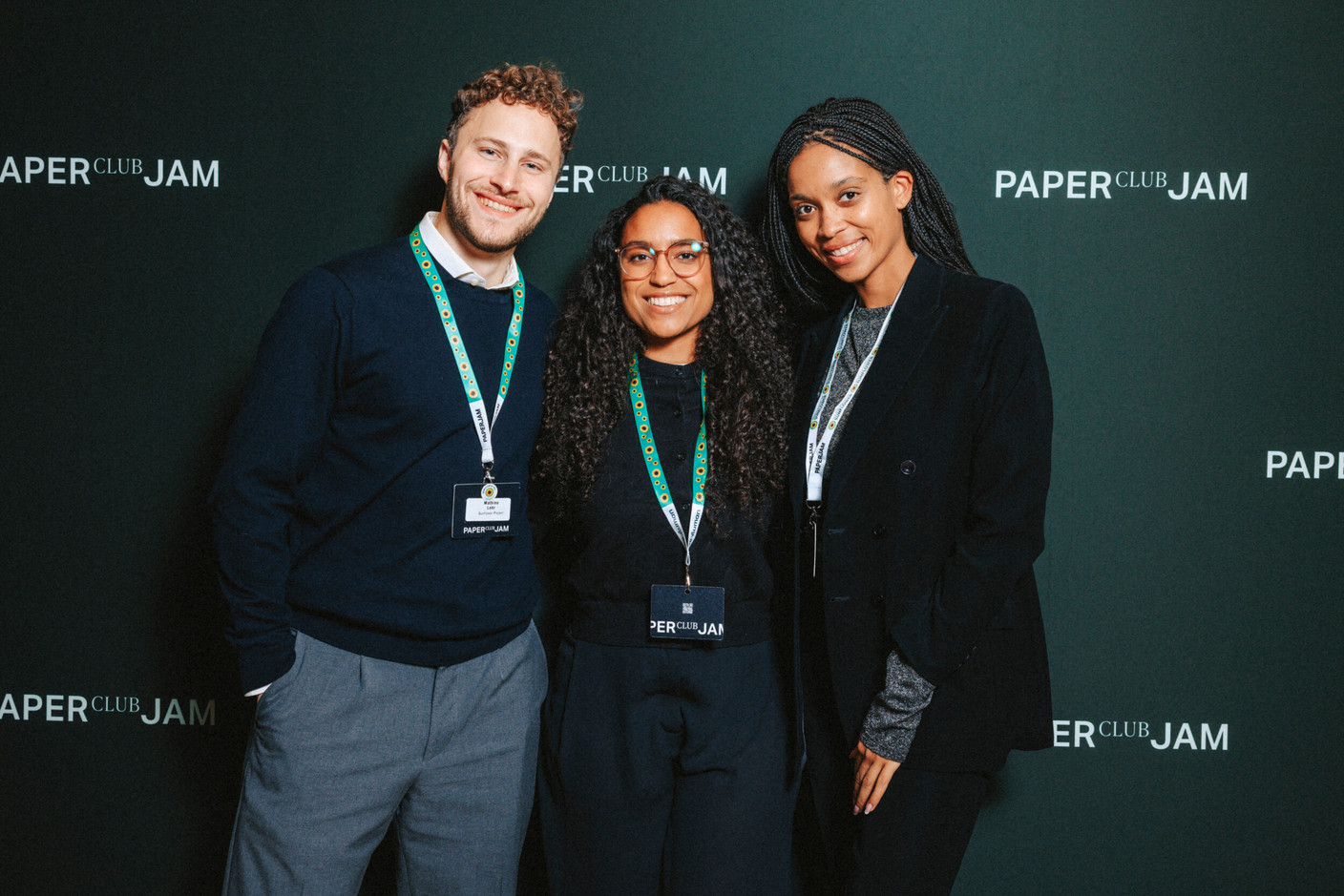 Matthieu Lohr (Sunflower Project), Nadia Kendall et Jana Degrott (Real Impact Hub). Photo: Julian Pierrot/Paperjam