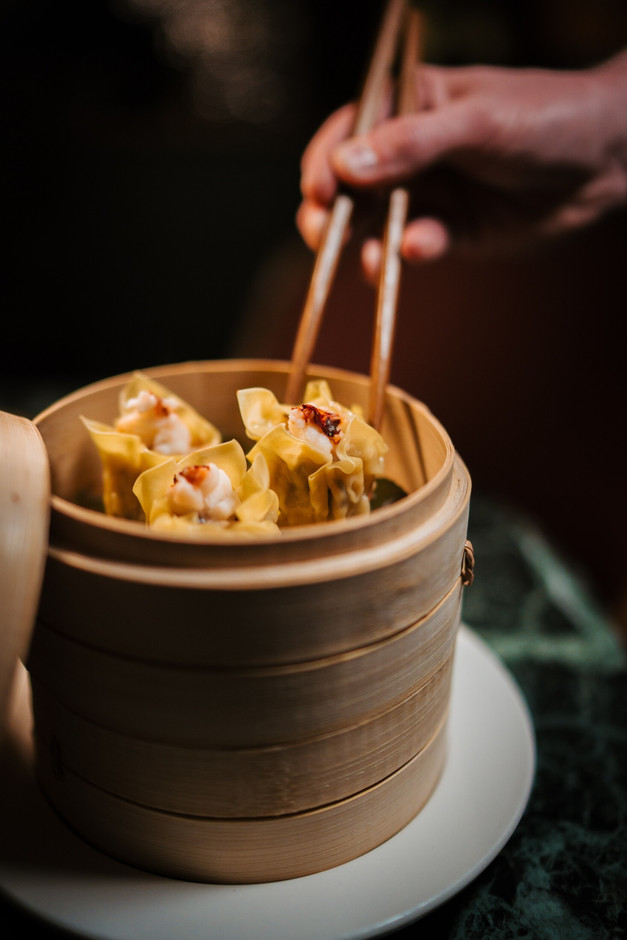 Lobster Siu Mai and Lemongrass Chicken Dumplings: chef Mathieu Alegria Silva adds a touch of Thai inspiration to the Trianon’s menu. (Photo: Cravat Hotel)