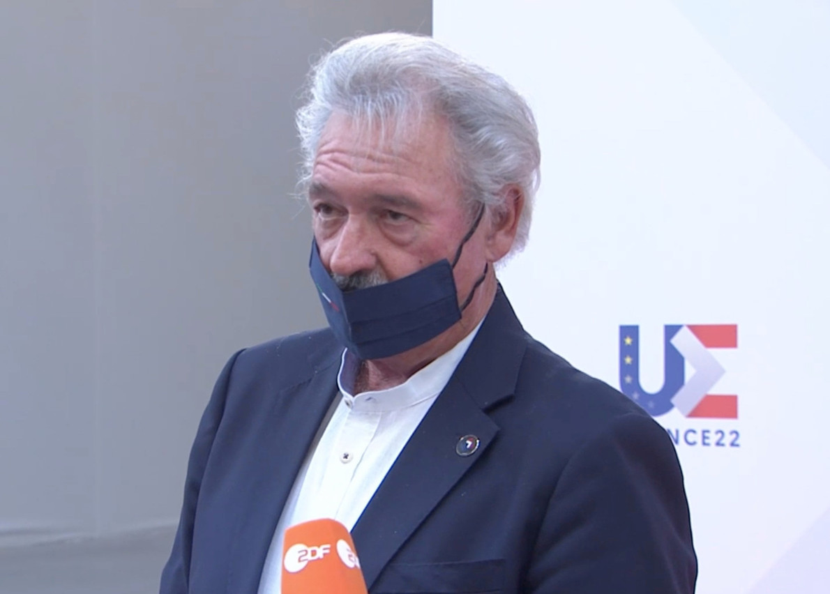 Jean Asselborn during his press doorstep at the Gymnich informal meeting of EU foreign ministers in Brest on Thursday 13 July.  “No door should be slammed shut,” he said. European Council