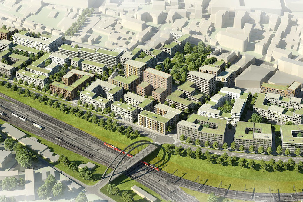 Le futur quartier représente une surface de 20,5 hectares. (Illustration: GIE Nei Hollerich)