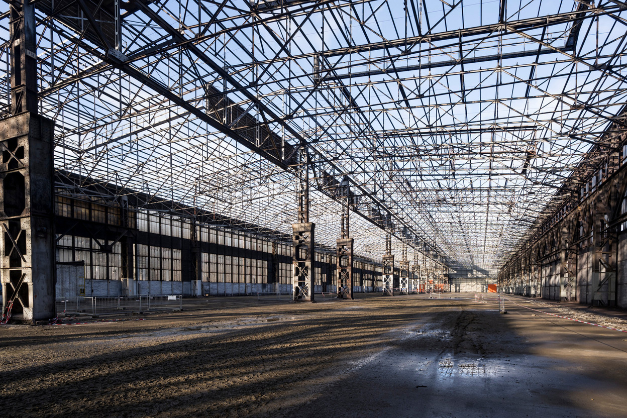 On the Neischmelz site in Dudelange, some of the buildings have dimensions that make you dizzy. Photo: Nader Ghavami
