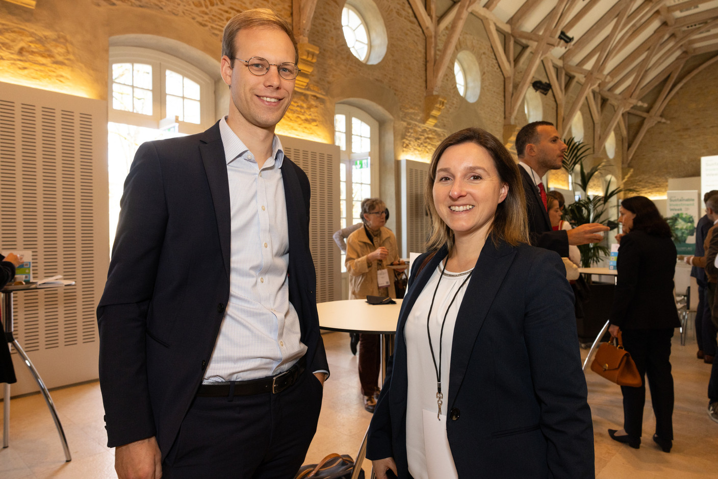 Christine Collé-Zillig at Union Investment Luxembourg (on right). Photo: Eva Krins/Maison Moderne