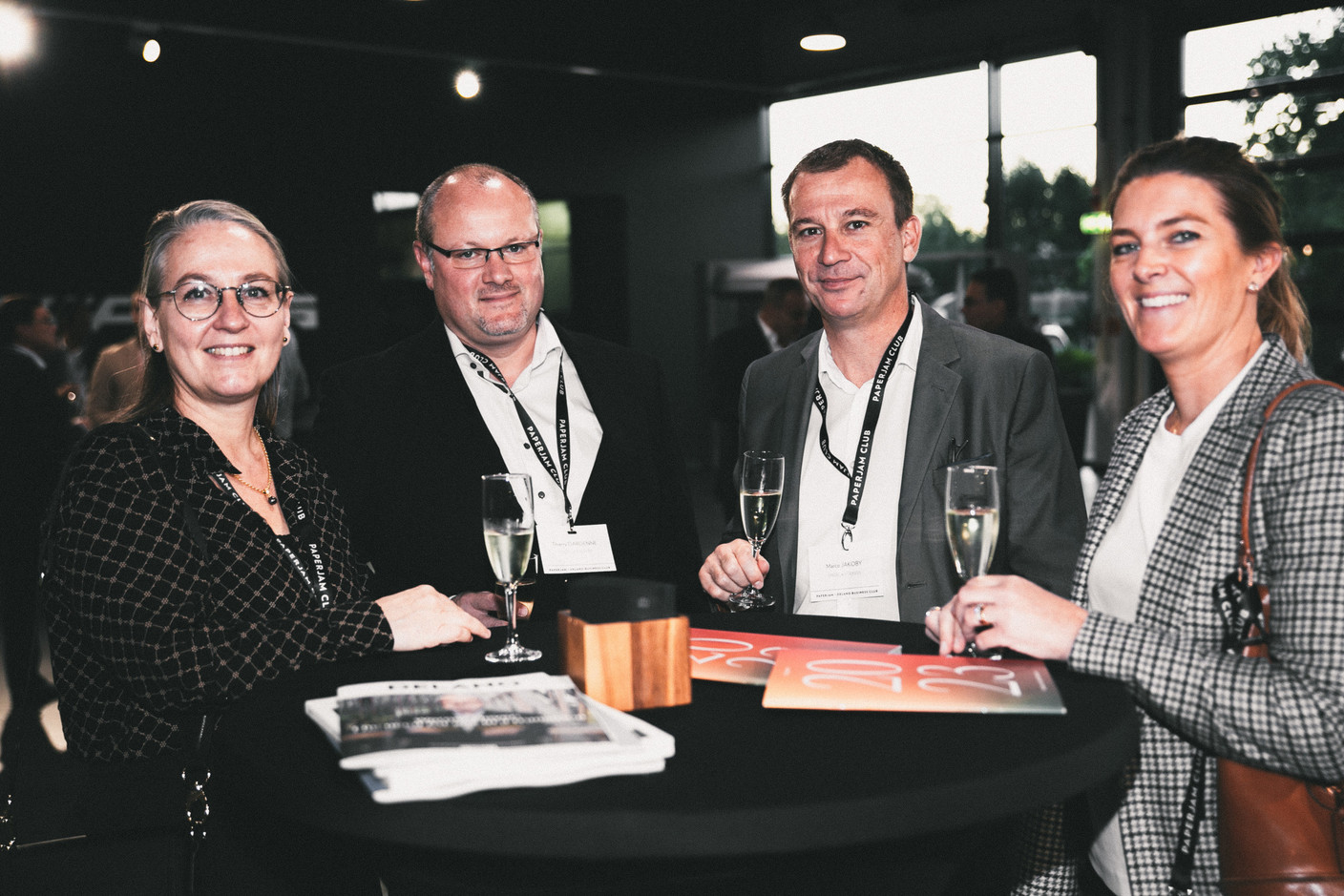 Françoise Lelièvre, Thierry Dardenne, Marco Jakoby, et Evelyne Burie (Engel & Völkers). (Photo: Léo Biewer/Maison Moderne)