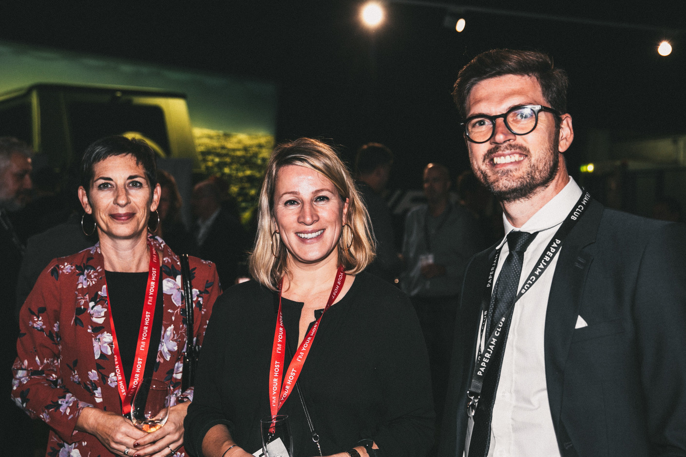 Aline Puget et Esther Pierard (Maison Moderne) et Bruno Van de Vloet (Advisory Key) (Photo: Léo Biewer/Maison Moderne)